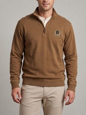 Walt Disney World Disney’s‎ Wilderness Lodge 1/4 Zip Brown Pullover Size Medium